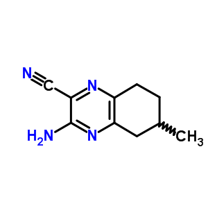 3-氨基-5,6,7,8-四氢-6-甲基-2-喹噁啉甲腈结构式_63630-24-0结构式