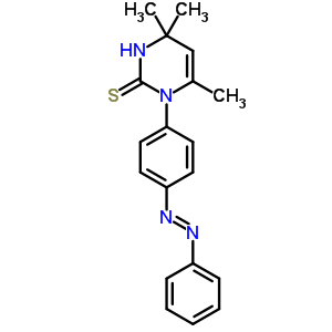 3,4-二氢-1-(p-苯基氮杂苯基)-4,4,6-三甲基-2(1h)-嘧啶硫酮结构式_63704-51-8结构式