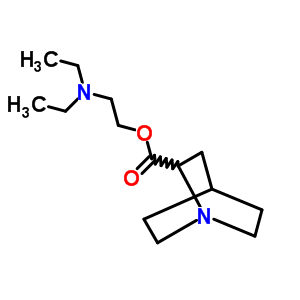 2-Quinuclidinecarboxylic acid 2-(diethylamino)ethyl ester Structure,63716-77-8Structure