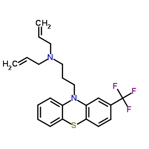 N,N-二烯丙基-2-(三氟甲基)-10h-吩噻嗪-10-丙烷-1-胺结构式_63834-03-7结构式