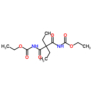 (2,2-二乙基-1,3-二氧代丙烷-1,3-二基)二氨基甲酸二乙酯结构式_63884-60-6结构式