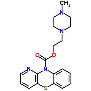 10H-吡啶并[3,2-b][1,4]苯并噻嗪-10-羧酸 2-(4-甲基哌嗪)乙酯结构式_63885-81-4结构式
