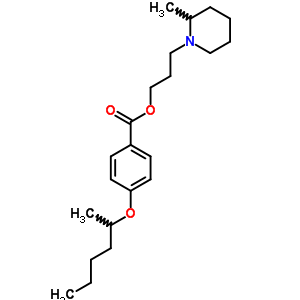 3-(2-甲基哌啶)丙基 p-(1-甲基戊基)氧基苯甲酸结构式_63918-96-7结构式