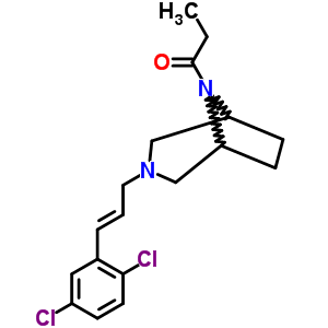 3-[3-(2,6-二氯苯基)-2-丙烯基]-8-丙酰基-3,8-二氮杂双环[3.2.1]辛烷结构式_63977-98-0结构式