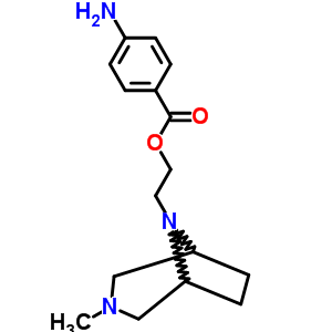 8-[2-(P-氨基苯甲酰基氧基)乙基]-3-甲基-3,8-二氮杂双环[3.2.1]辛烷结构式_63978-09-6结构式