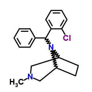 8-[O-氯苯基 (苯基)甲基]-3-甲基-3,8-二氮杂双环[3.2.1]辛烷结构式_63978-18-7结构式