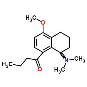 1,2,3,4-四氢-8-丁基-N,N-二甲基-5-甲氧基-1-萘胺结构式_63979-01-1结构式