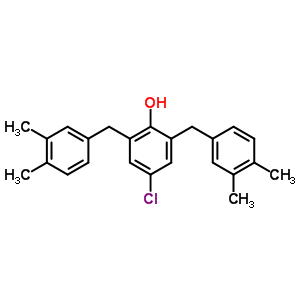 4-Chloro-6-bis(3,4-xylyl)methyl-2-methylphenol Structure,64038-53-5Structure