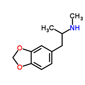 1-(1,3-苯并二氧戊环-5-基)-N-甲基丙烷-2-胺盐酸盐结构式_64057-70-1结构式