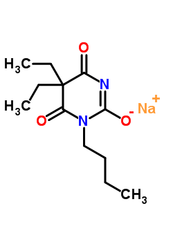 1-丁基-5,5-二乙基-2-钠氧基-4,6(1H,5H)-嘧啶二酮结构式_64058-19-1结构式