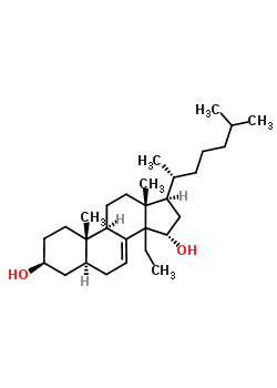 14-Ethylcholest-7-ene-3,15-diol Structure,64153-52-2Structure