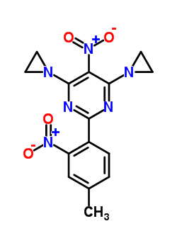 4,6-Diaziridin-1-yl-2-(4-methyl-2-nitro-phenyl)-5-nitro-pyrimidine Structure,64315-08-8Structure