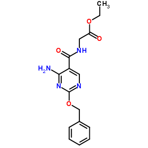 n-[[4-氨基-2-(苯基甲氧基)-5-嘧啶]羰基]-甘氨酸乙酯结构式_64623-43-4结构式