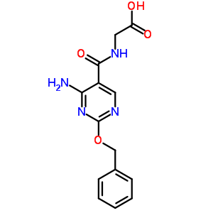 Glycine,n-[[4-amino-2-(phenylmethoxy)-5-pyrimidinyl]carbonyl]- Structure,64623-44-5Structure