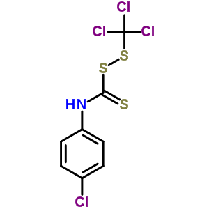 N-(4-氯苯基)-1-(三氯甲基二磺酰基)甲烷硫代酰胺结构式_65331-38-6结构式
