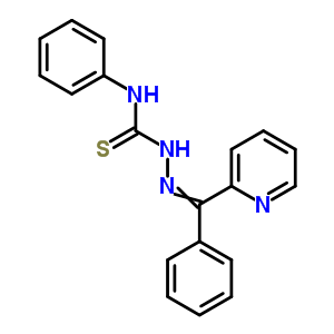 3-苯基-1-[(苯基-吡啶-2-基-亚甲基)氨基]硫代脲结构式_65518-40-3结构式