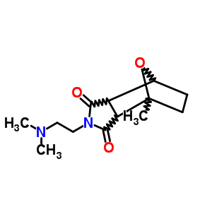 2-[2-(二甲基氨基)乙基]-4-甲基六氢-1H-4,7-环氧基异吲哚-1,3-二酮结构式_6624-10-8结构式