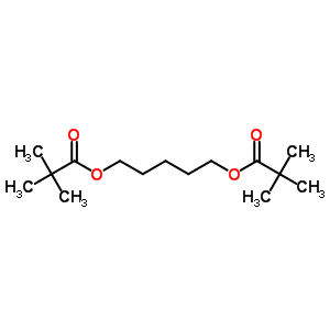 5-(2,2-二甲基丙酰基氧基)戊基 2,2-二甲基丙酸酯结构式_6624-67-5结构式