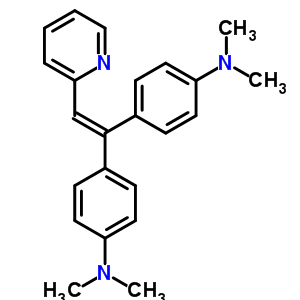 (8CI)-2-[2,2-双[p-(二甲基氨基)苯基]乙烯基]-吡啶结构式_6632-78-6结构式