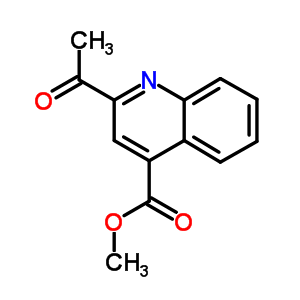 2-乙酰基-4-喹啉羧酸甲酯结构式_66325-98-2结构式