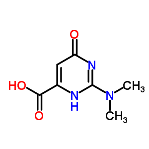 2-二甲基氨基-6-氧代-3H-嘧啶-4-羧酸结构式_6635-66-1结构式