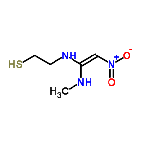 2-[[1-(Methylamino)-2-nitroethenyl]amino]-ethanethiol Structure,66357-41-3Structure