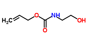 烯丙基N-(2-羟基乙基)氨基甲酸结构式_66471-00-9结构式
