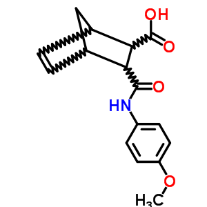 5-[(4-Methoxyphenyl)carbamoyl]bicyclo[2.2.1]hept-2-ene-6-carboxylic acid Structure,66662-11-1Structure