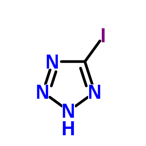 5-碘四唑结构式_66924-15-0结构式
