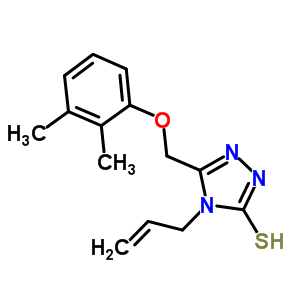 4-烯丙基-5-[(2,3-二甲基苯氧基)甲基]-4H-1,2,4-噻唑-3-硫醇结构式_669705-39-9结构式