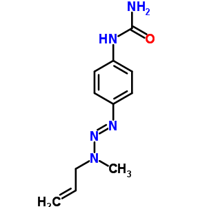 [4-[3-甲基-3-(2-丙烯基)-1-三氮杂烯]苯基]-脲结构式_66974-75-2结构式