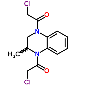 Quinoxaline,1,4-bis(chloroacetyl)-1,2,3,4-tetrahydro-2-methyl-(7ci,8ci,9ci) Structure,6699-47-4Structure