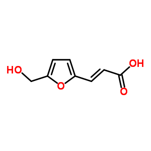 3-(5-羟基甲基-呋喃-2-基)-丙烯酸结构式_67310-57-0结构式