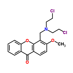 4-[双(2-氯乙基)氨基甲基]-3-甲氧基-氧杂蒽-9-酮结构式_67428-63-1结构式