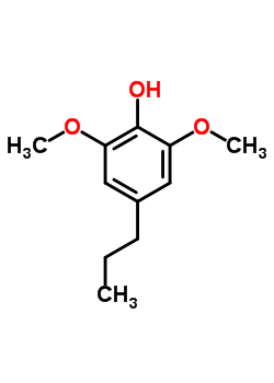 Phenol, 2,6-dimethoxy-4-propyl- Structure,6766-82-1Structure