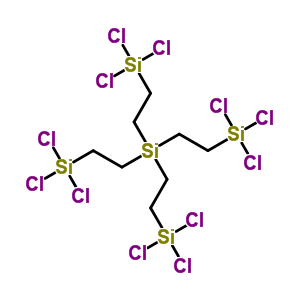 四(2-三氯甲硅烷基乙基)硅烷结构式_67776-46-9结构式