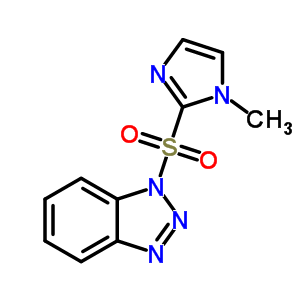 1-((1-甲基-1H-咪唑-2-基)磺酰基)-1H-苯并噻唑结构式_678173-46-1结构式