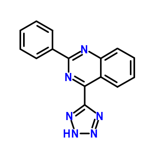 Quinazoline, 2-phenyl-4-(1h-tetrazol-5-yl)- Structure,67824-29-7Structure