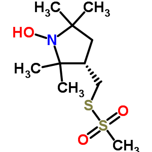 (-)-(1-氧基l-2,2,5,5-四甲基吡咯烷-3-基)甲烷硫代磺酸甲酯结构式_681034-15-1结构式