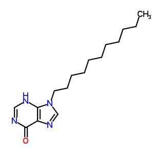 9-十一基-3H-嘌呤-6-酮结构式_68180-26-7结构式
