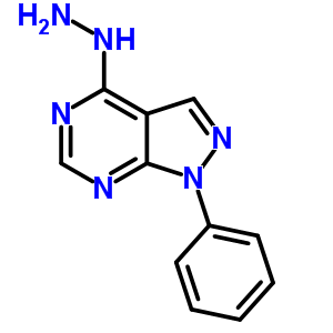 (1-Phenyl-1h-pyrazolo[3,4-d]pyrimidin-4-yl)-hydrazine Structure,68380-54-1Structure