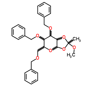 2,3,5-三邻苄基-1-o-(4-硝基苯甲酰基)-d-阿拉伯呋喃糖结构式_68779-52-2结构式