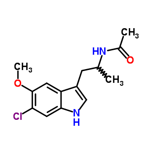 B-methyl-6-chloromelatonin Structure,68935-46-6Structure
