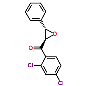 (2,4-二氯苯基)[(2r,3s)-3-苯基环氧乙烷]-甲酮结构式_691178-33-3结构式