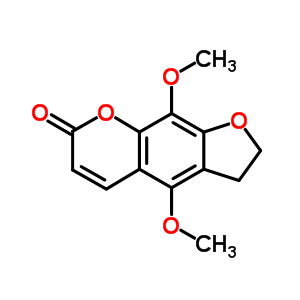 2,3-二氢-4,9-二甲氧基-7H-呋喃并[3,2-g][1]苯并吡喃-7-酮结构式_6938-24-5结构式
