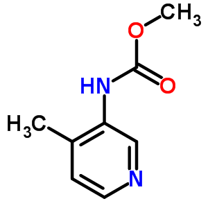n-(4-甲基吡啶-3-基)氨基甲酸甲酯结构式_694495-63-1结构式