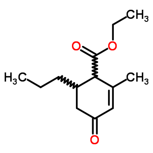 2-甲基-4-氧代-6-丙基-2-环己烯-1-羧酸乙酯结构式_6946-59-4结构式