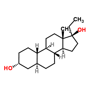 (3alpha,5alpha,17alpha)-19-去甲孕甾烷-3,17-二醇结构式_6961-15-5结构式