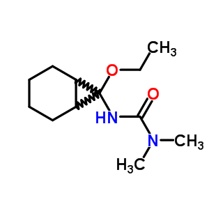 Urea,n-(7-ethoxybicyclo[4.1.0]hept-7-yl)-n,n-dimethyl- Structure,69611-53-6Structure