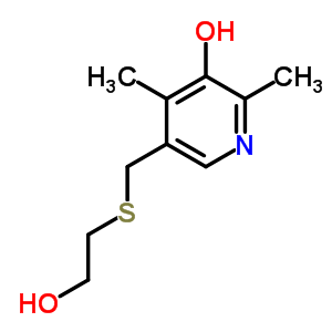 5-[[(2-羟基乙基)硫代]甲基]-2,4-二甲基-3-羟基吡啶结构式_6971-67-1结构式
